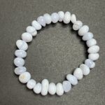 Blauer Chalcedon Armband Nuggets ca. 9-12 mm