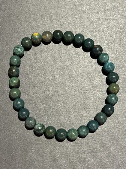 Heliotrop Armband Kugeln ca. 6mm