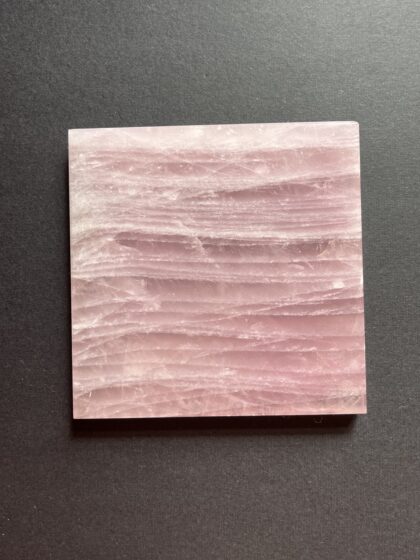 Untersetzer Platte aus Rosenquarz
