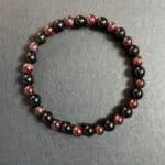 Skorpion Heilstein Armband für Transformation, Schutz und emotionale Tiefe mit Obsidian und Granat