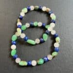 Waage Heilstein Armband für Harmonie, Herzöffnung und innere Balance mit Chrysopras, Lapislazuli und Rosenquarz